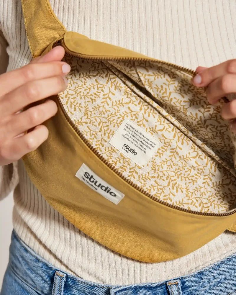Sac banane coton bio Studio by Hindbag Valentine à personnaliser