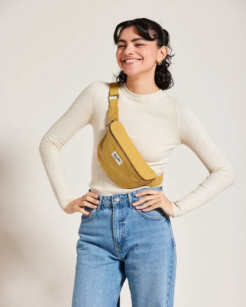 Sac banane coton bio Studio by Hindbag Valentine à personnaliser