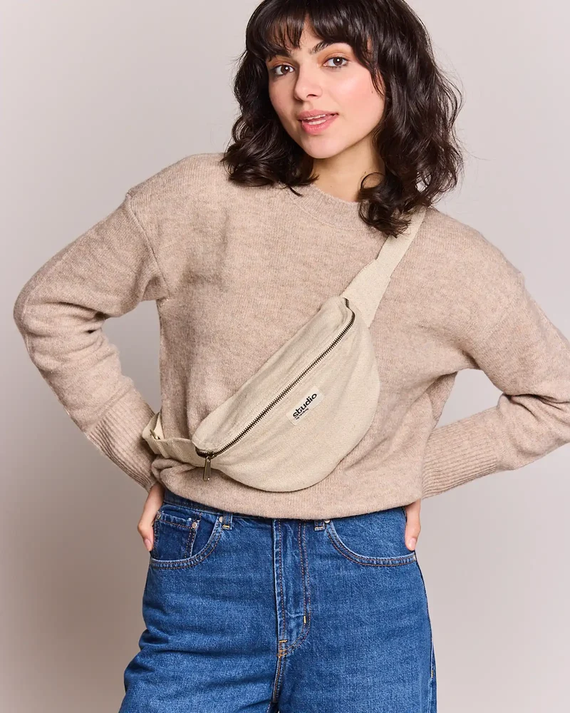 Sac banane coton bio Studio by Hindbag Valentine à personnaliser