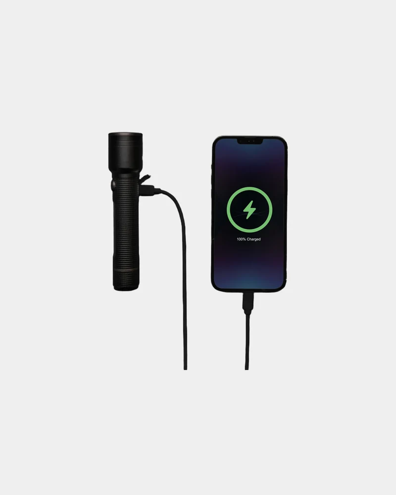 Lampe torche aluminium recyclé 10W à personnaliser