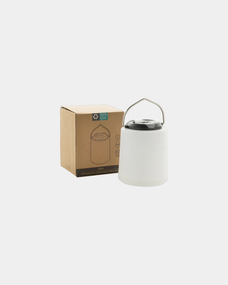 Lampe de table en plastique recyclé IPX4 à personnaliser