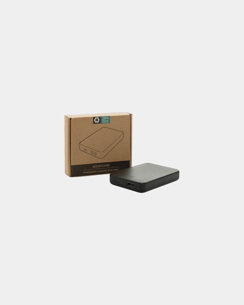 Powerbank 5000mAh ABS recyclé à personnaliser