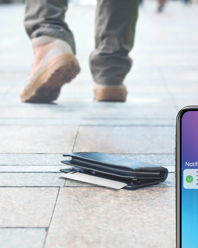 Carte géolocalisation ABS recyclé Findcard à personnaliser