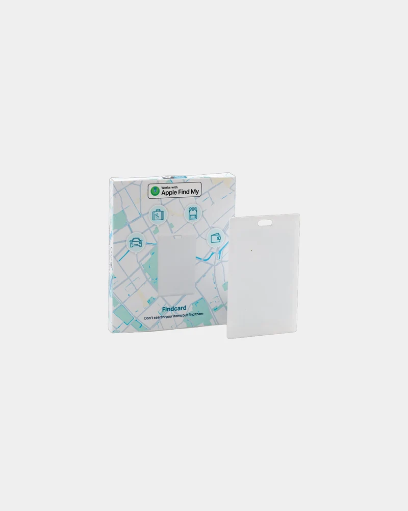 Carte géolocalisation ABS recyclé Findcard à personnaliser