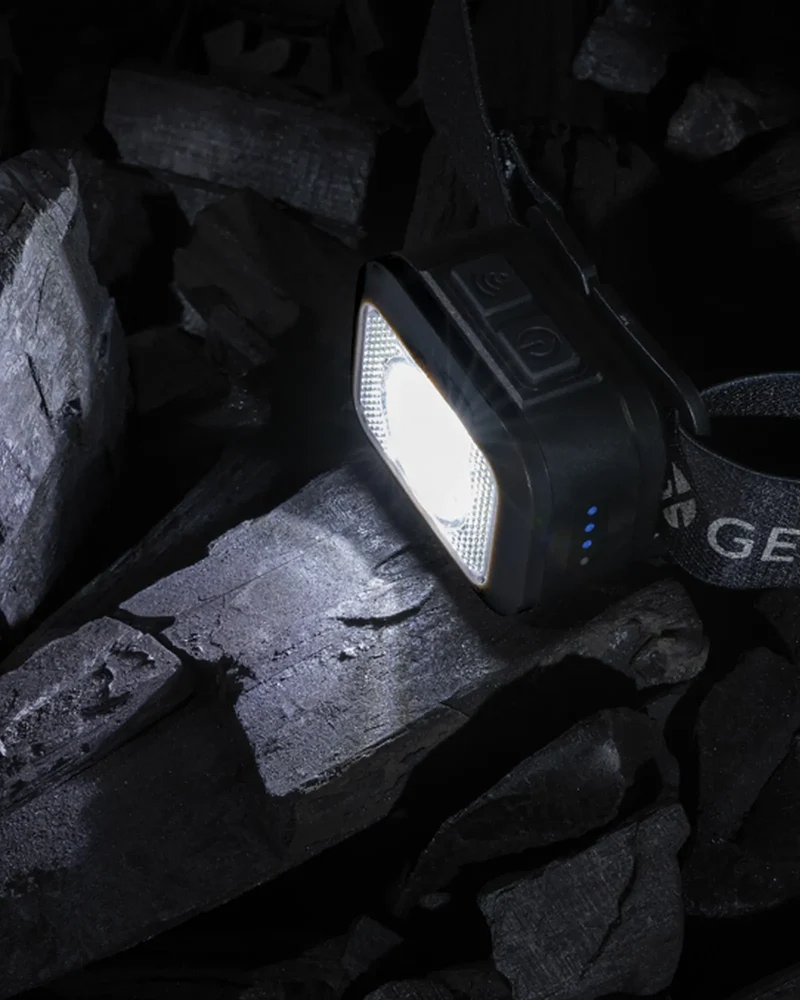 Lampe torche frontale ABS recyclé à personnaliser