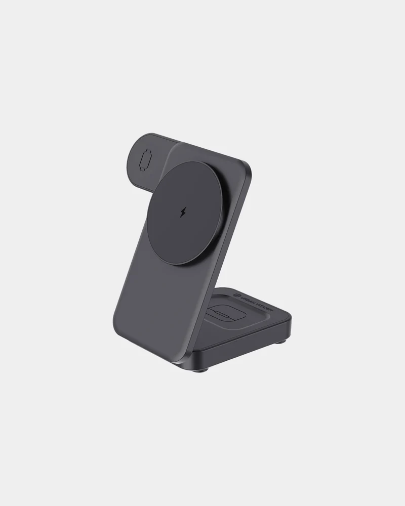 Chargeur 3 en 1 ABS recyclé Urban Vitamin Arcadia à personnaliser
