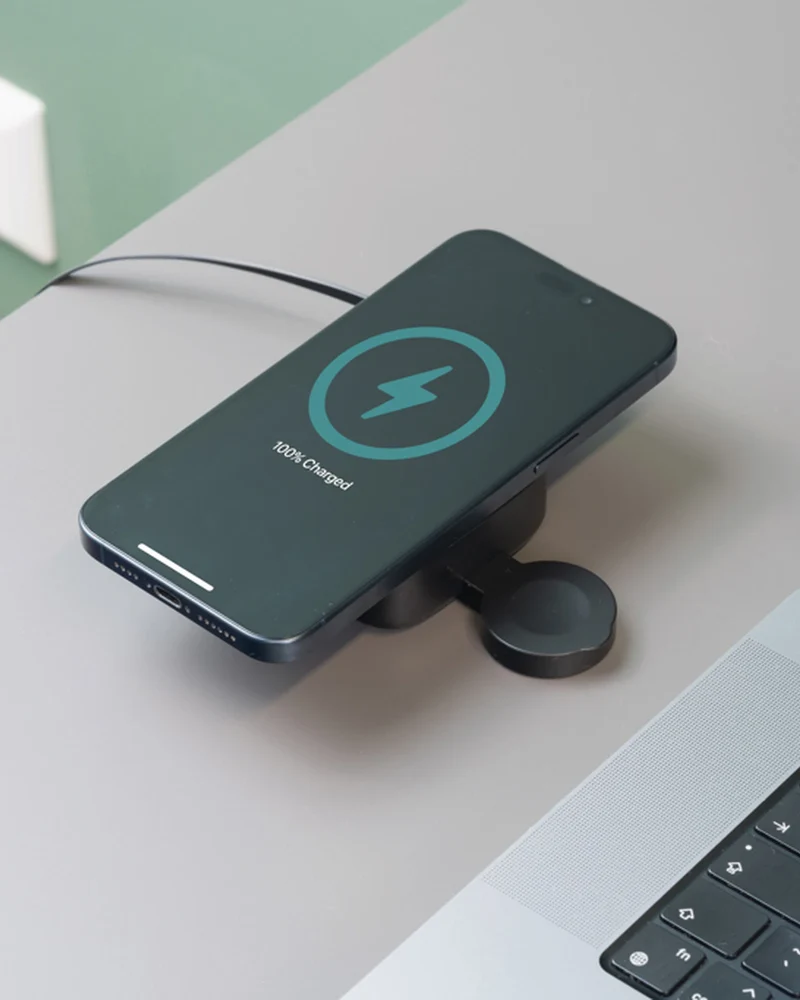 Chargeur sans fil magnétique 15W Urban Vitamin Golet à personnaliser