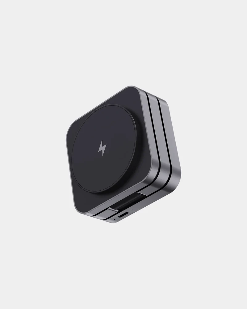 Chargeur 15W pliable aluminium recyclé à personnaliser
