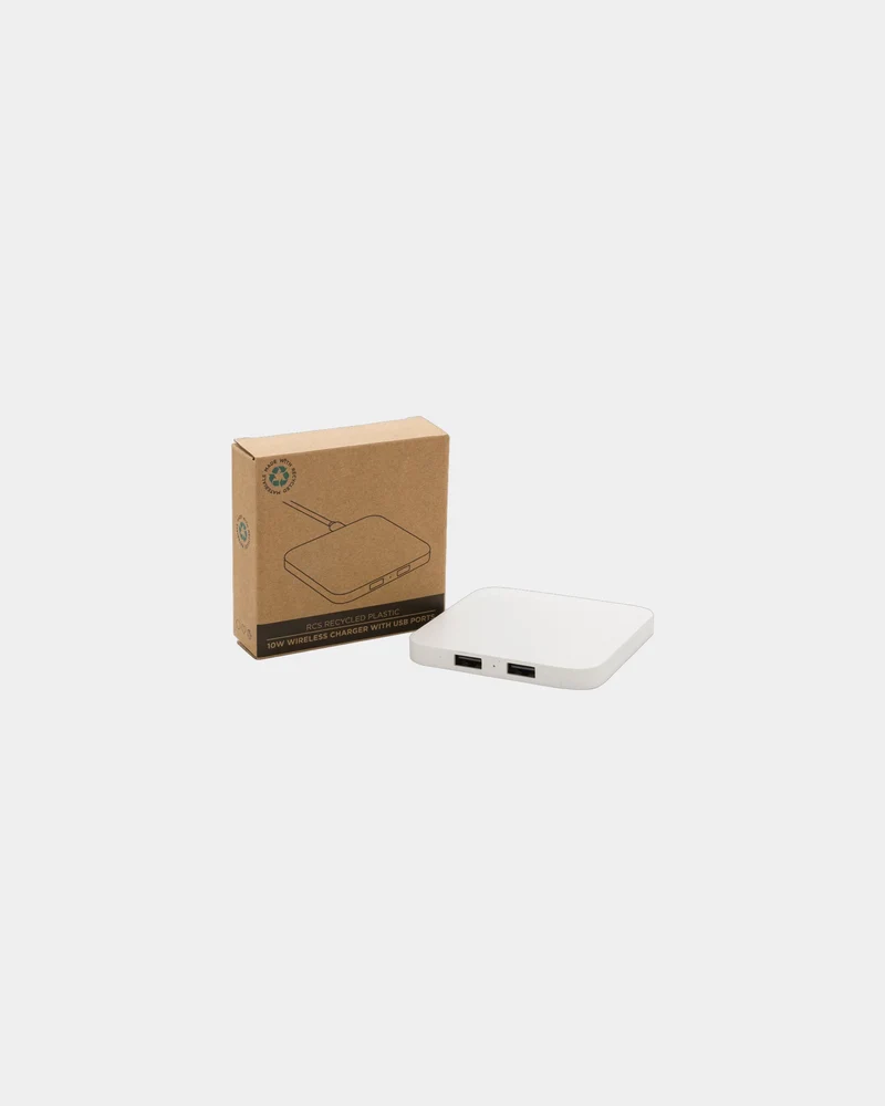 Chargeur sans fil 10W en ABS recyclé à personnaliser