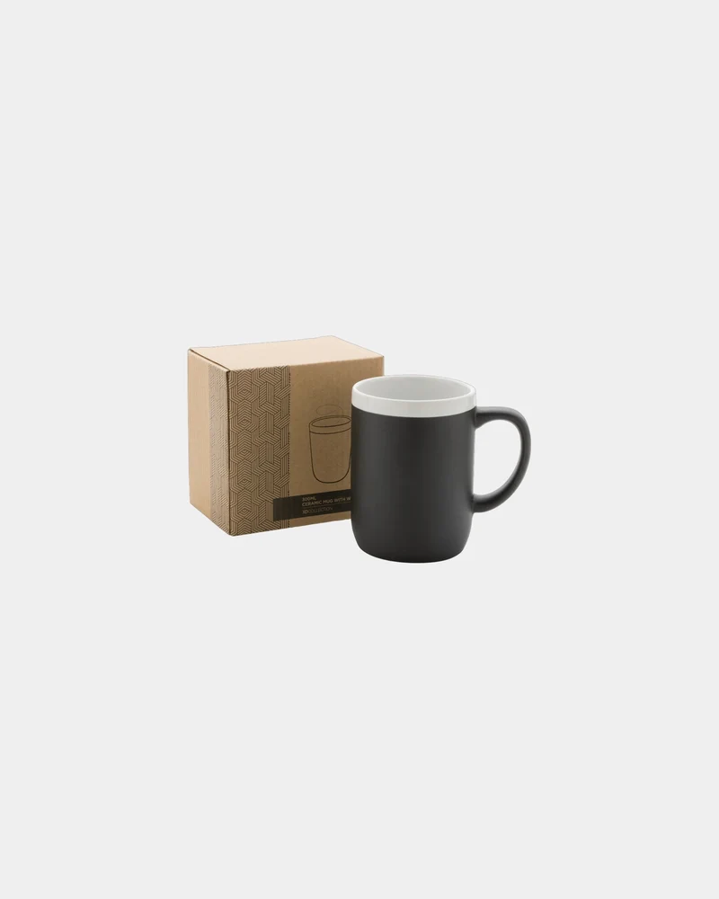 Mug céramique 300ml avec bord blanc à personnaliser