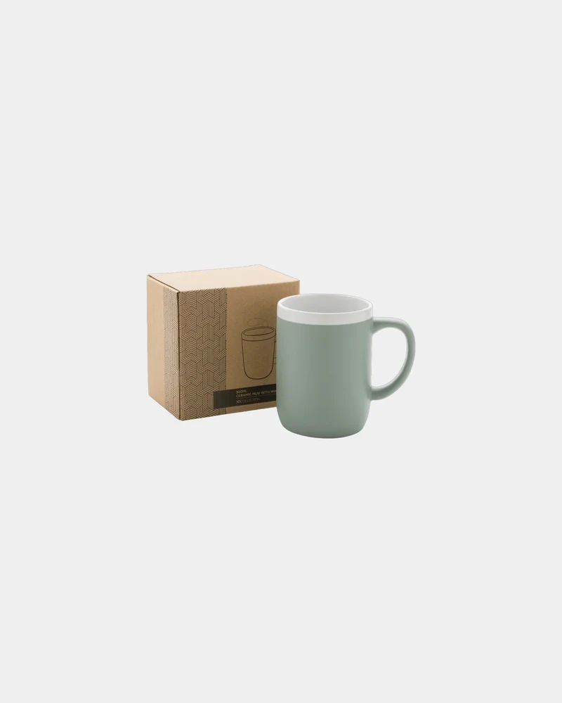 Mug céramique 300ml avec bord blanc à personnaliser