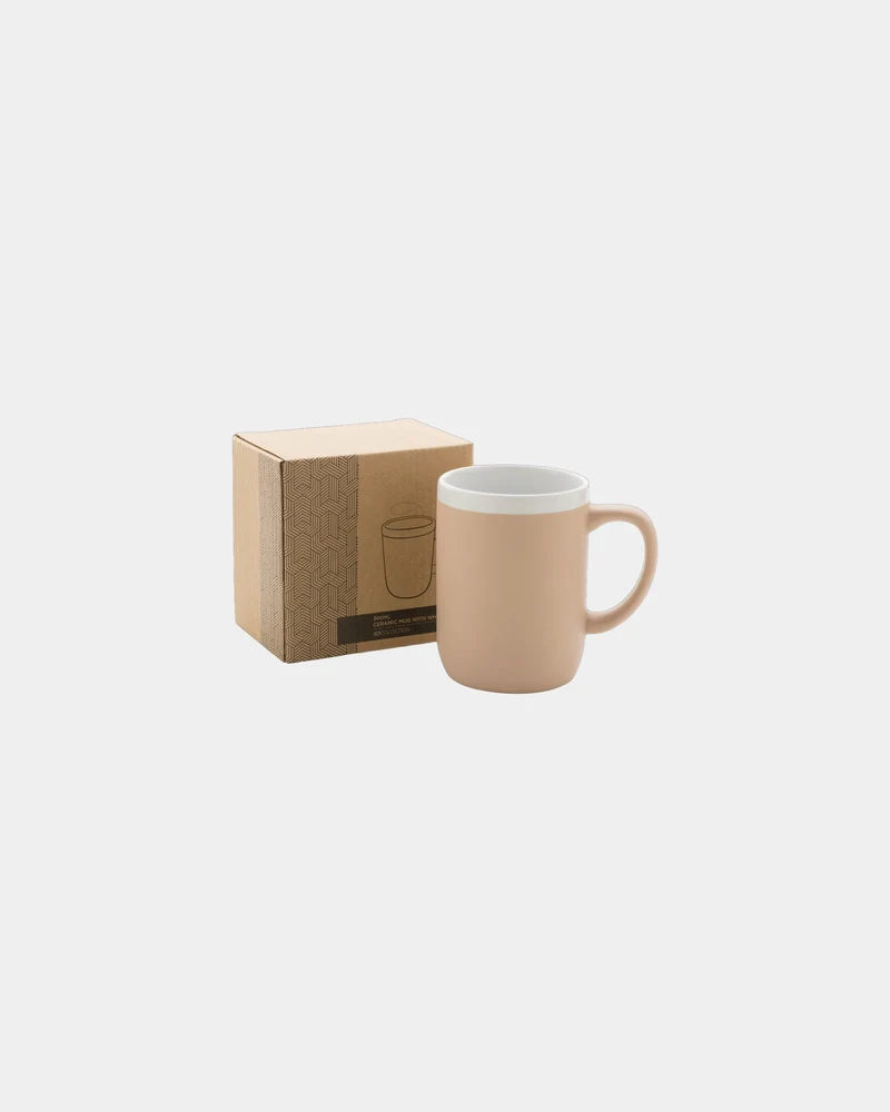 Mug céramique 300ml avec bord blanc à personnaliser