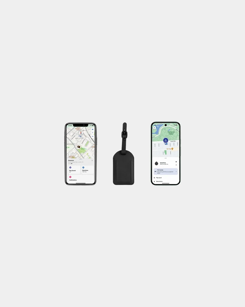 Étiquette à bagages recyclée Globefind Dual à personnaliser