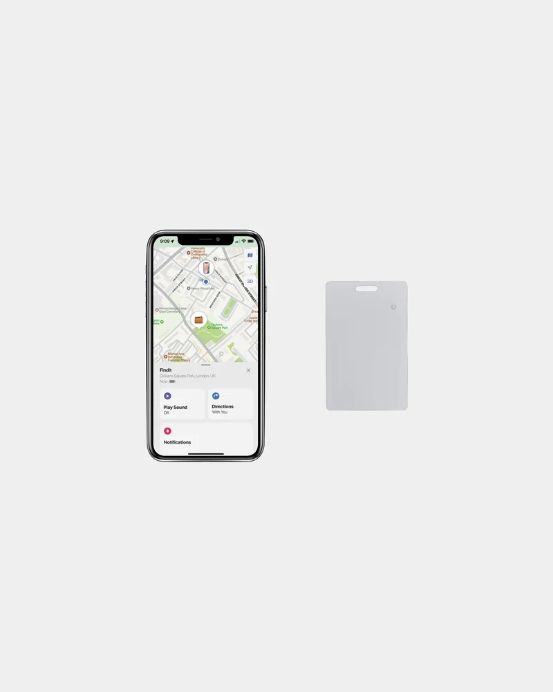 Carte géolocalisation ABS recyclé Findit à personnaliser