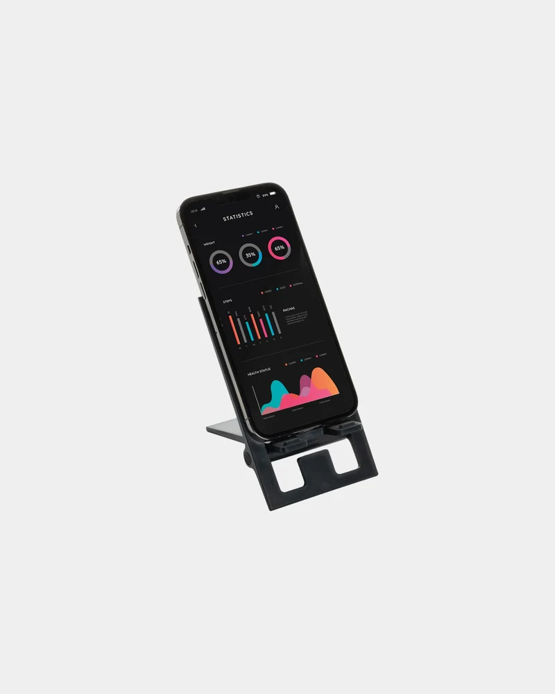 Support téléphone pliable ABS recyclé à personnaliser