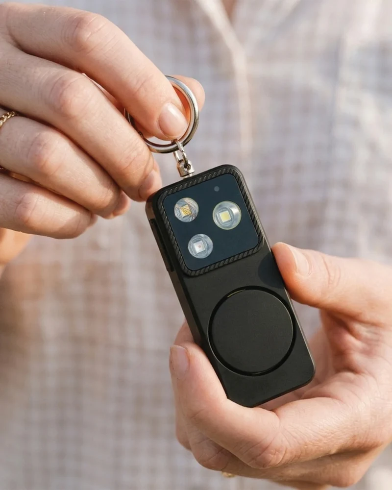 Alarme personnelle ABS recyclé GuardBuddy à personnaliser