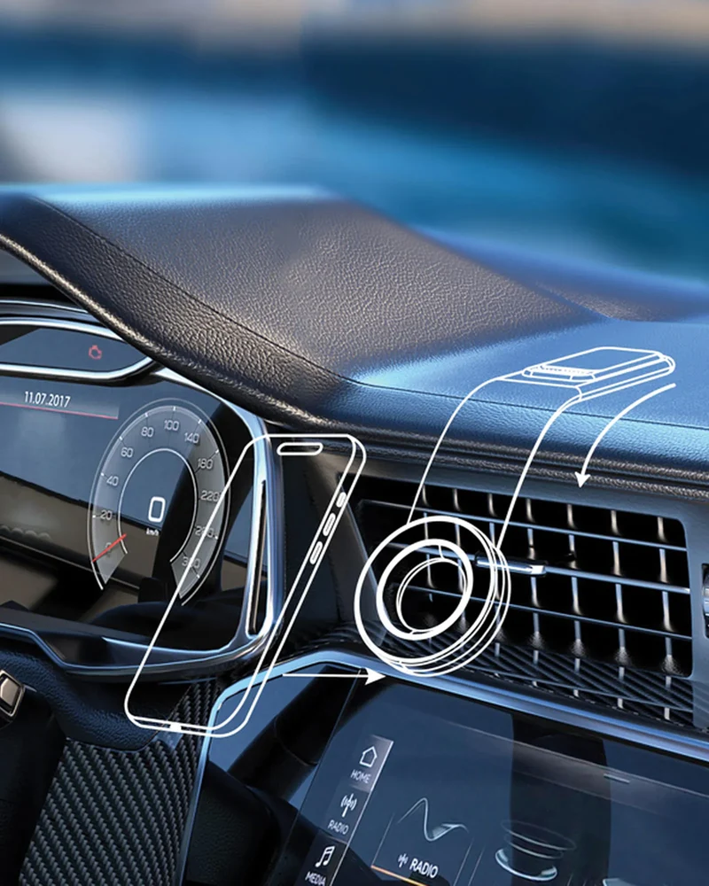 Support magnétique pour voiture à personnaliser