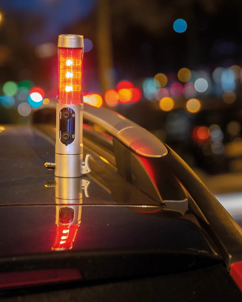 Lampe de secours argentée à personnaliser