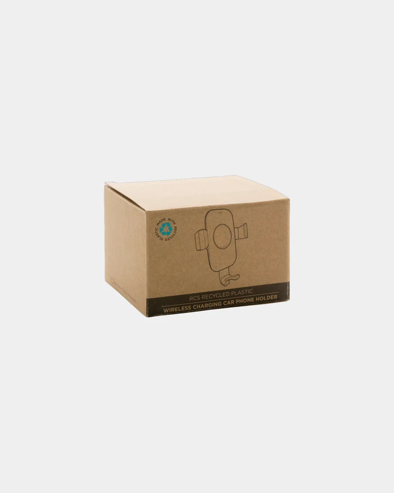 Support voiture chargeur sans fil recyclé RCS à personnaliser