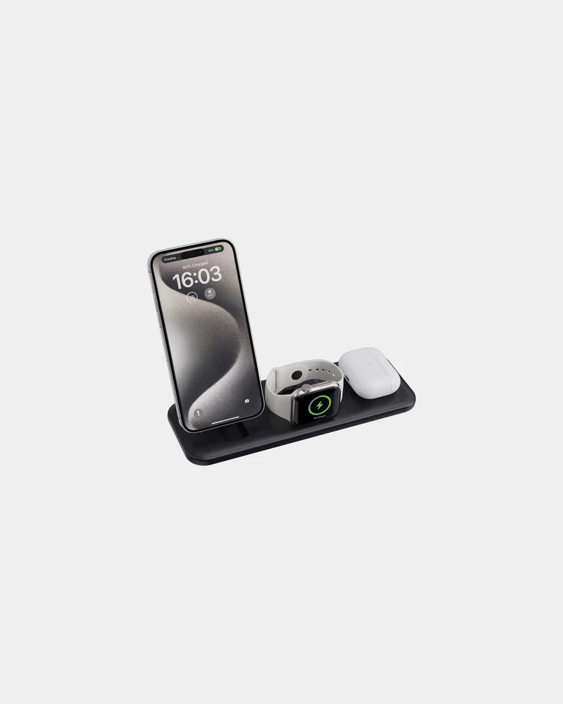 Chargeur 3 en 1 magnétique 15W Urban Vitamin Torrance à personnaliser