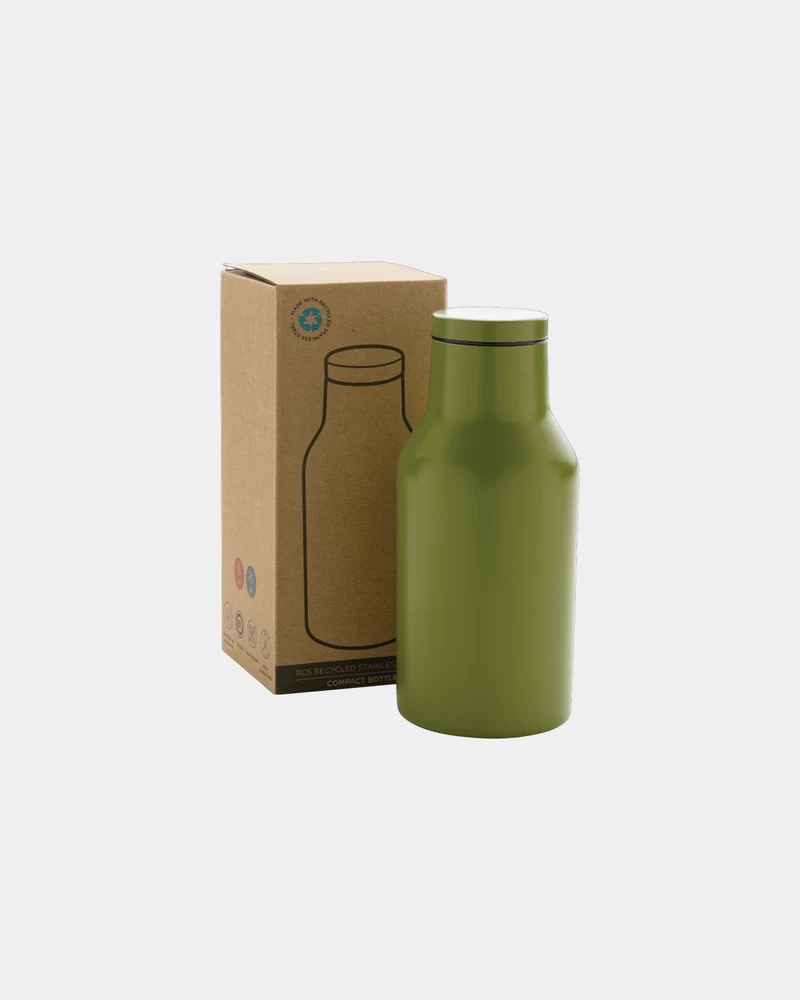 Bouteille isotherme acier inoxydable recyclé 300ml à personnaliser