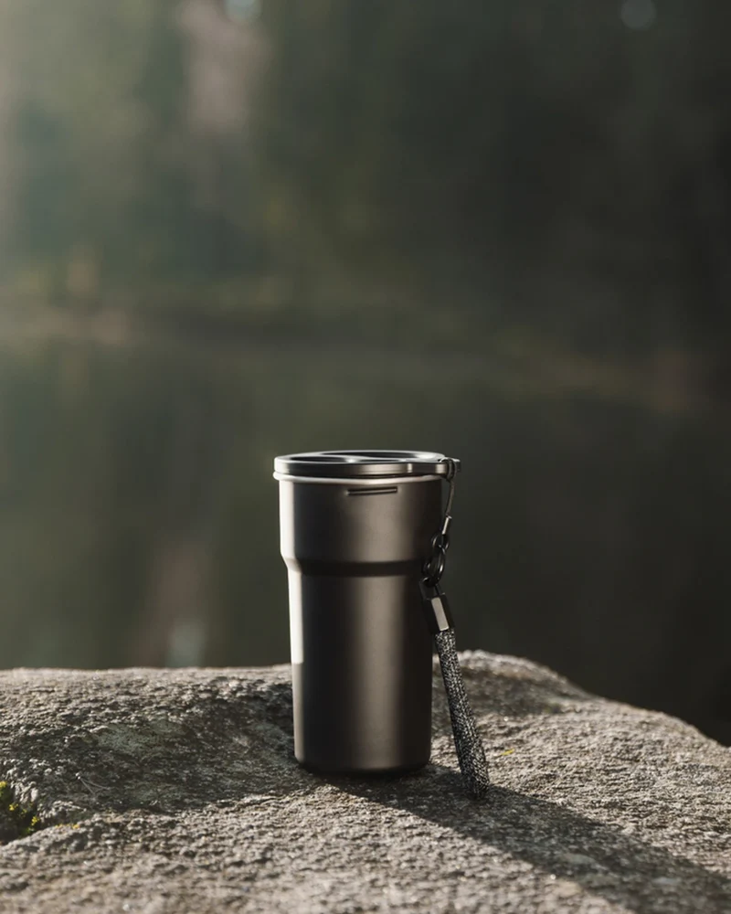 Set de 4 tasses inox recyclé Vinga 250ml à personnaliser