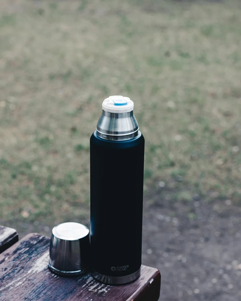 Bouteille isotherme acier inox 1L à personnaliser