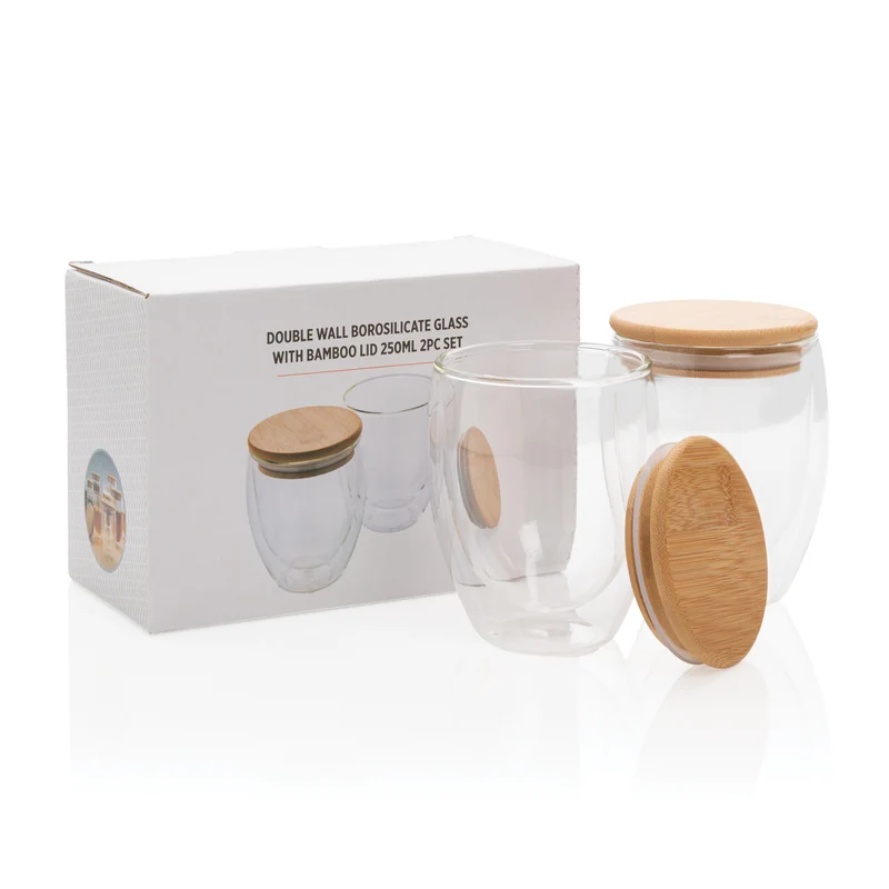 Set de 2 verres double paroi 250ml à personnaliser