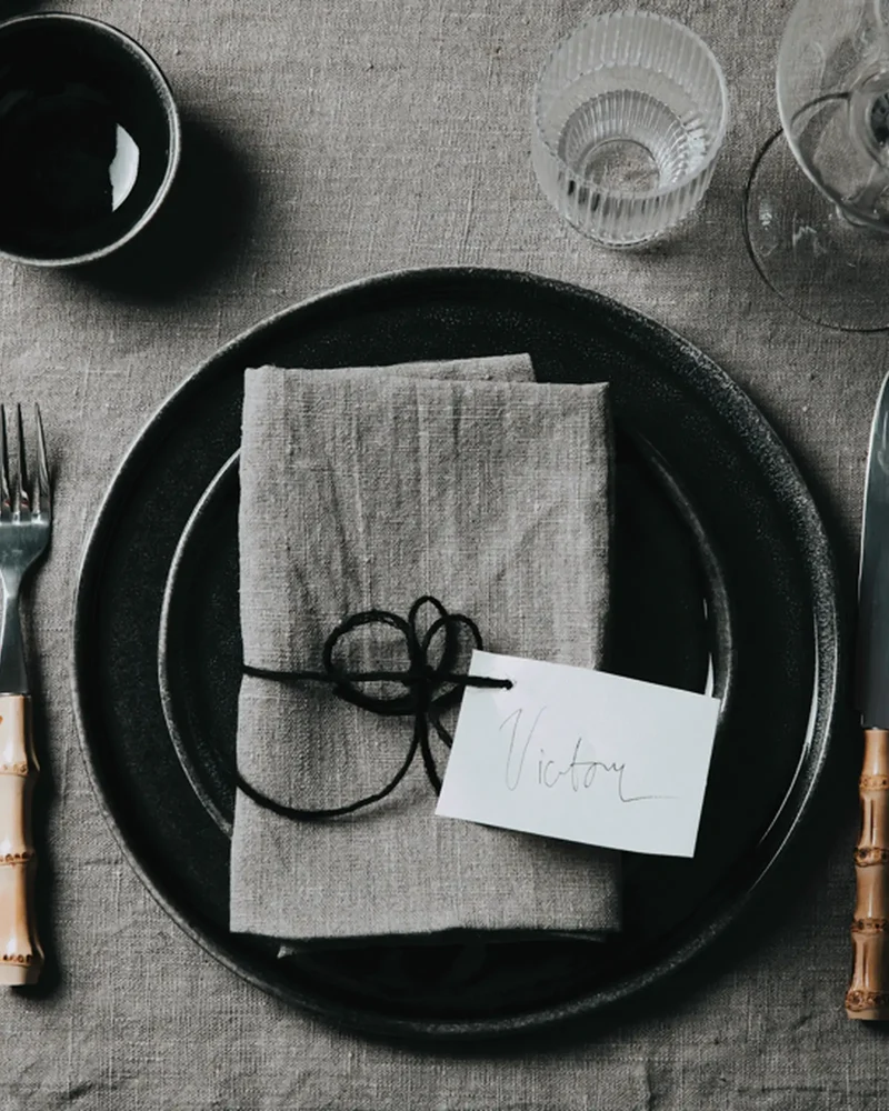 Set de 2 assiettes Vinga Nomimono 26,5 cm à personnaliser