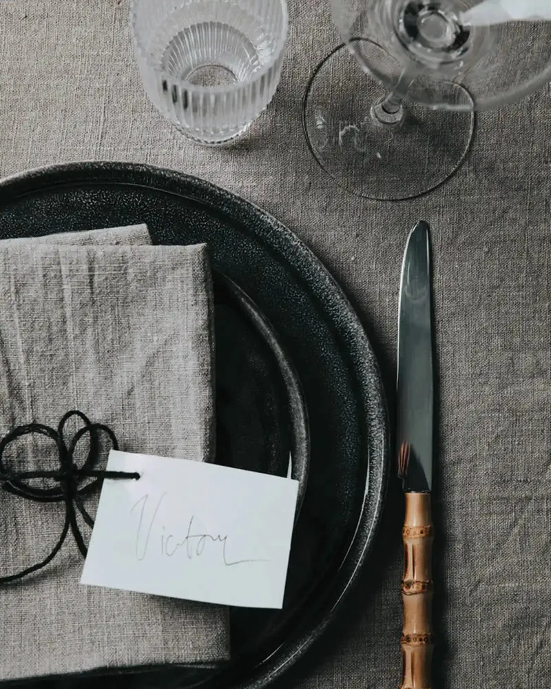 Set de 2 assiettes Vinga Nomimono 26,5 cm à personnaliser