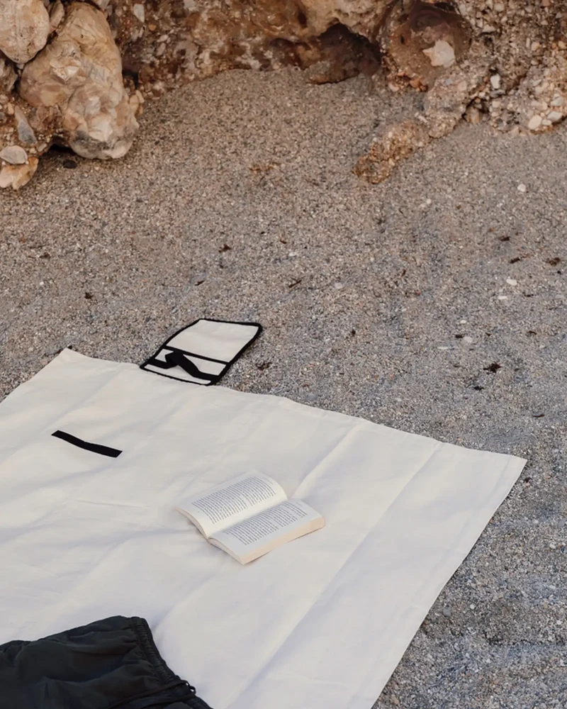 Couverture pique-nique coton recyclé Vinga Volonne à personnaliser