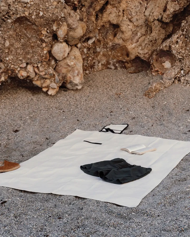 Couverture pique-nique coton recyclé Vinga Volonne à personnaliser