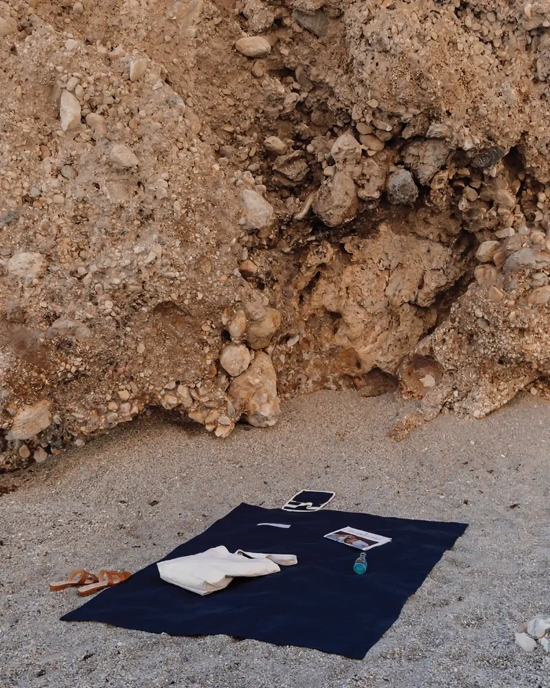 Couverture pique-nique coton recyclé Vinga Volonne à personnaliser