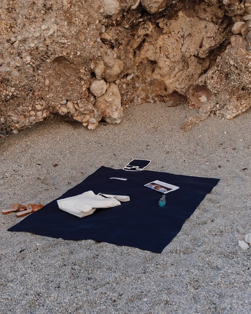 Couverture pique-nique coton recyclé Vinga Volonne à personnaliser