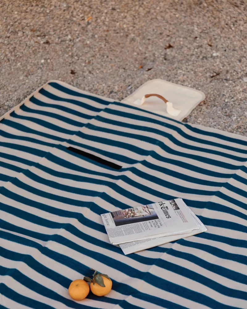 Couverture de pique-nique grande taille rPET GRS Vinga Alba à personnaliser
