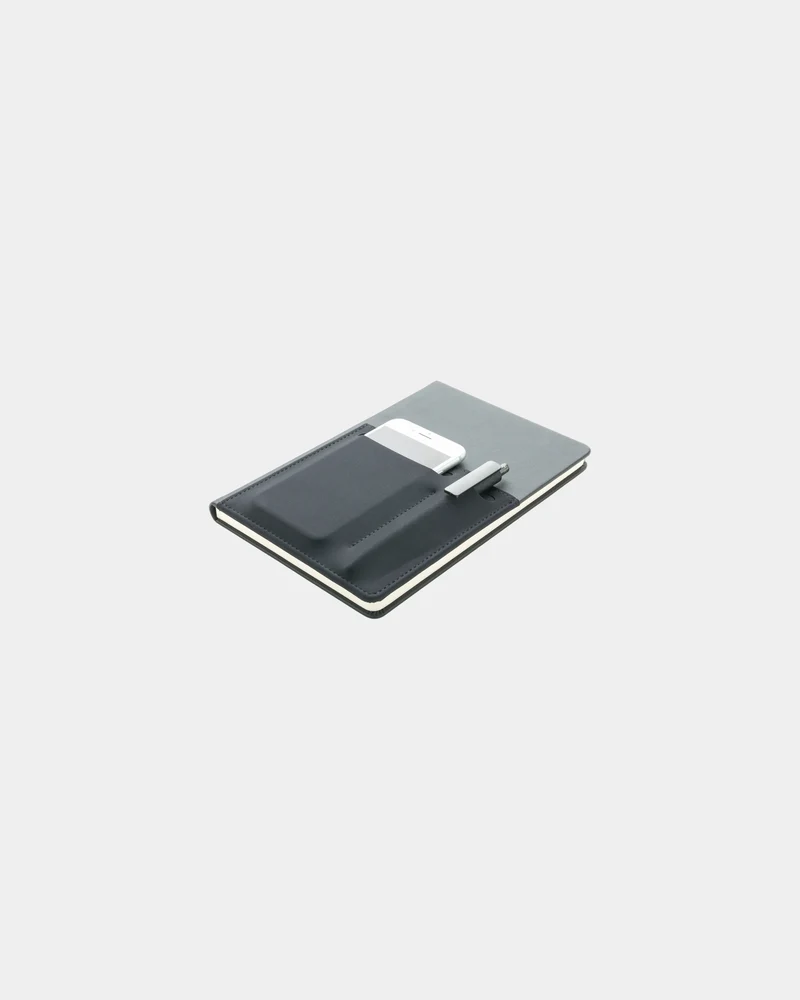 Carnet de notes A5 PU avec pochettes à personnaliser