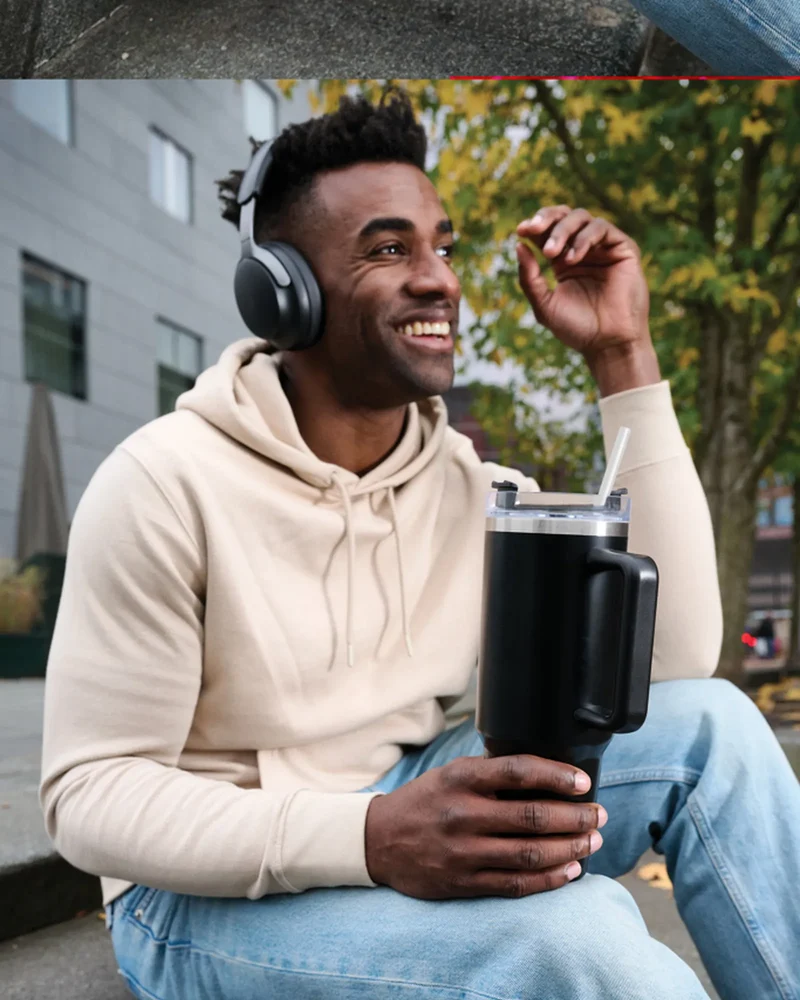 Mug acier recyclé 1.2L Peakflow à personnaliser