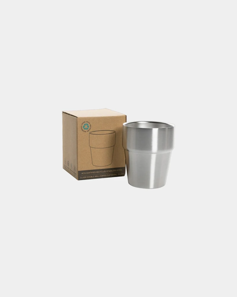 Tasse à café inox recyclé 300ml à personnaliser