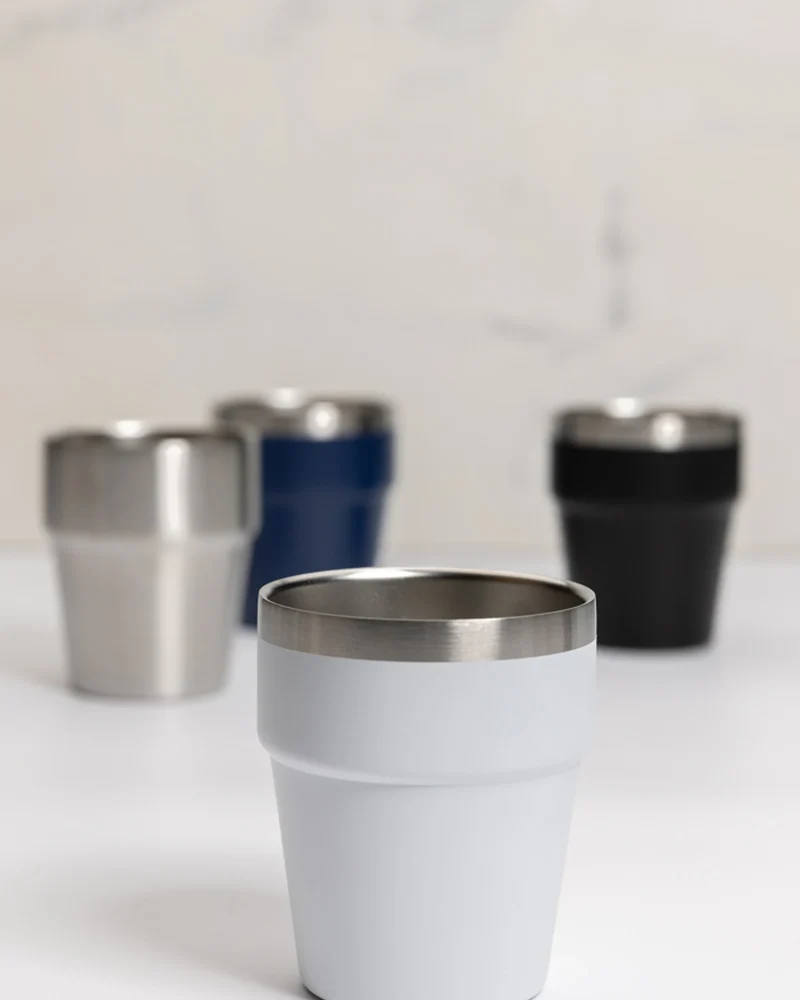 Tasse à café inox recyclé 300ml à personnaliser