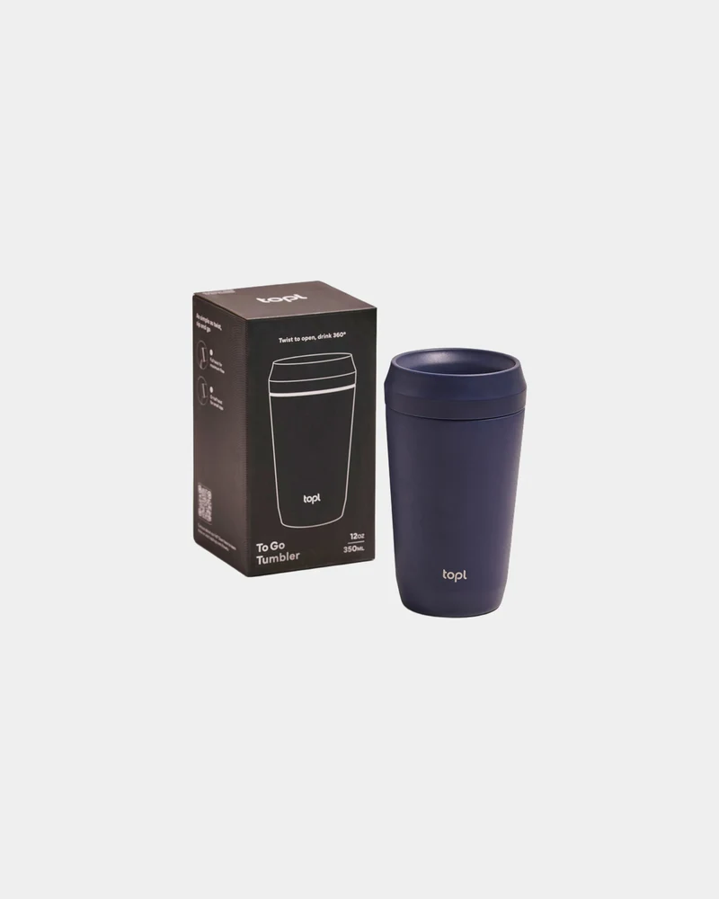 Mug 354 ml avec couvercle 360 en acier recyclé à personnaliser