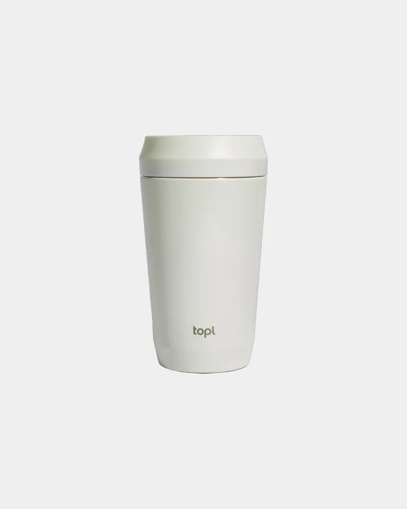 Mug 354 ml avec couvercle 360 en acier recyclé à personnaliser