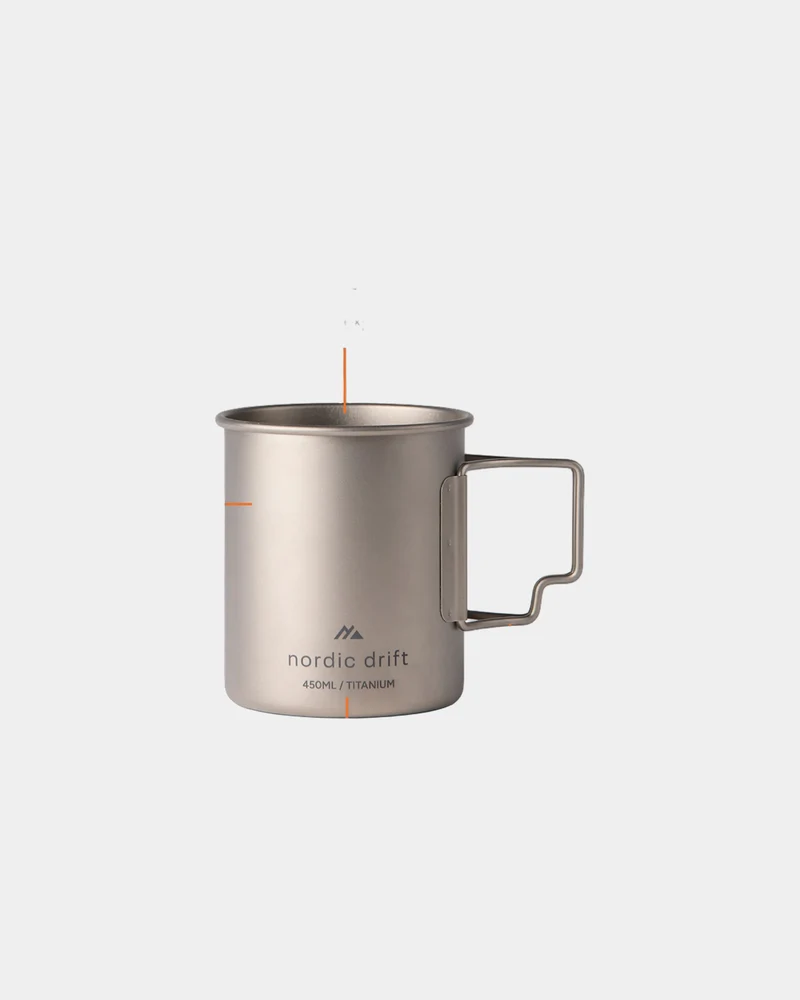 Tasse titane 450 ml à personnaliser