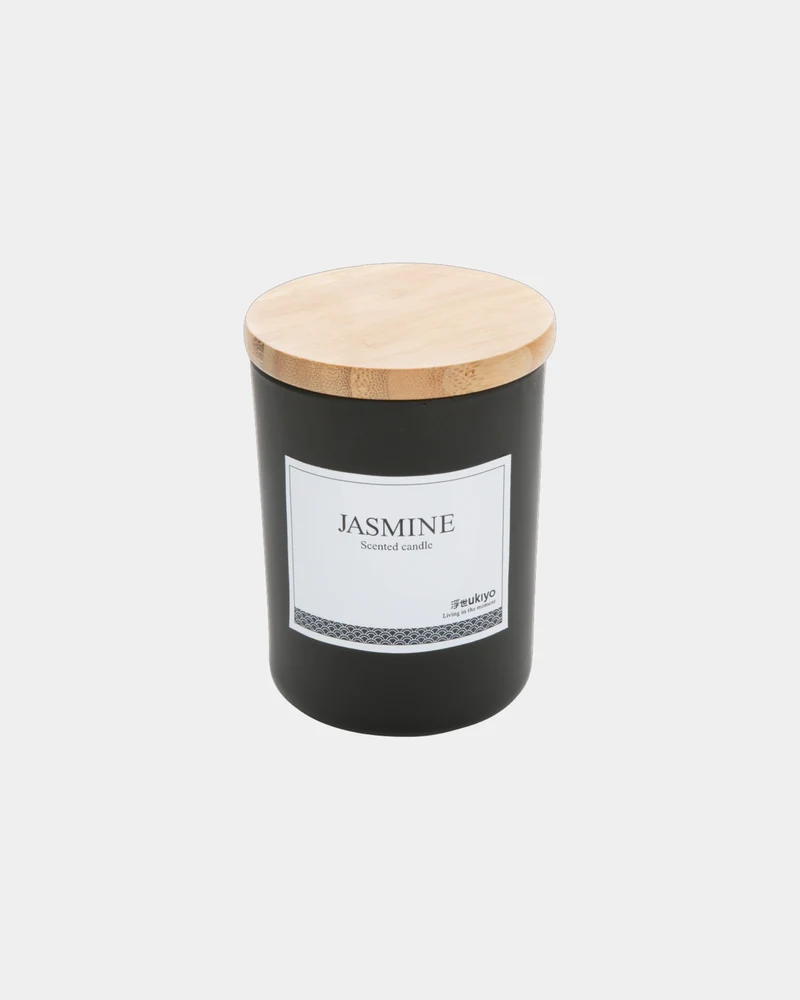Bougie parfumée avec couvercle en bambou Ukiyo à personnaliser