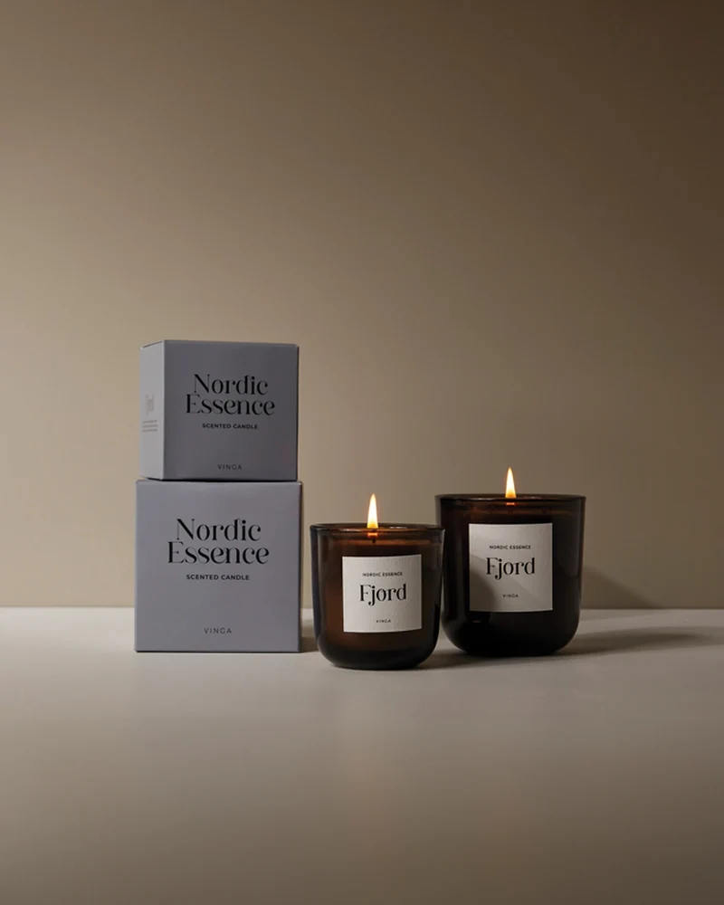 Bougie parfumée verre Vinga Grande Nordic à personnaliser