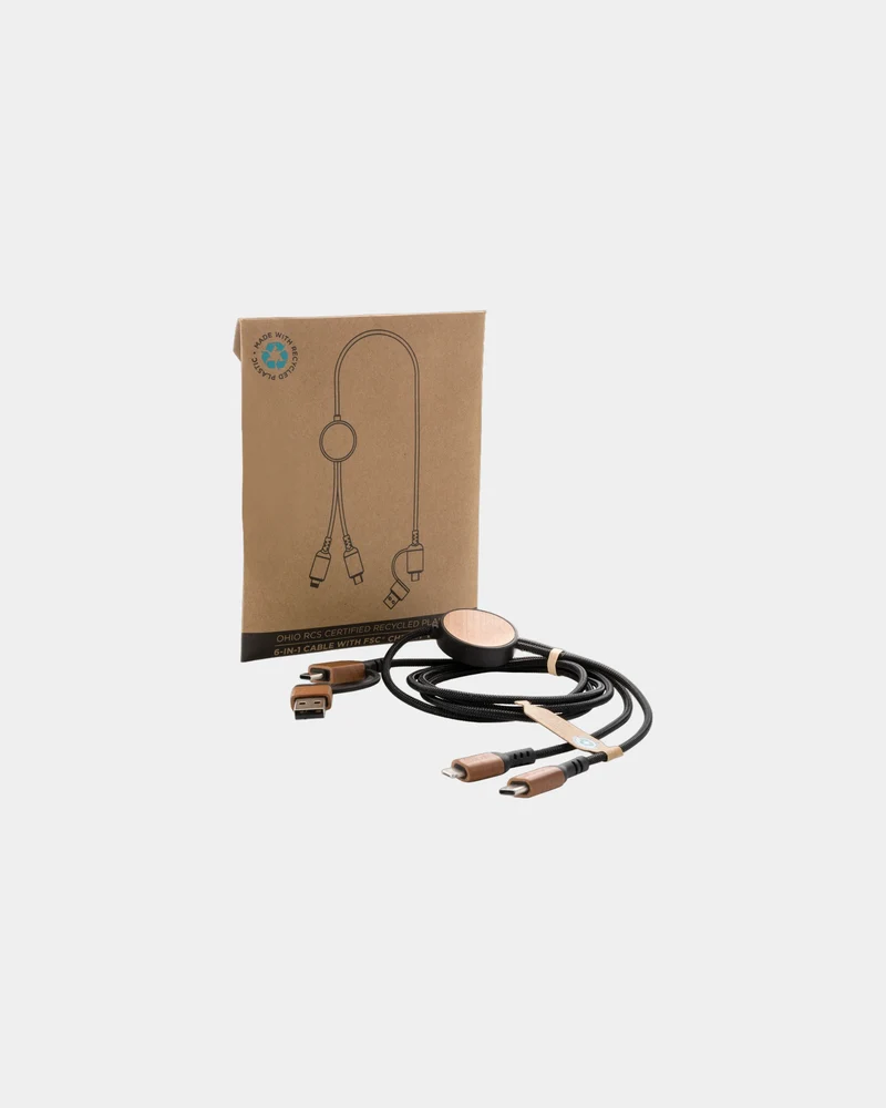 Câble 120 cm recyclé RCS Ohio à personnaliser