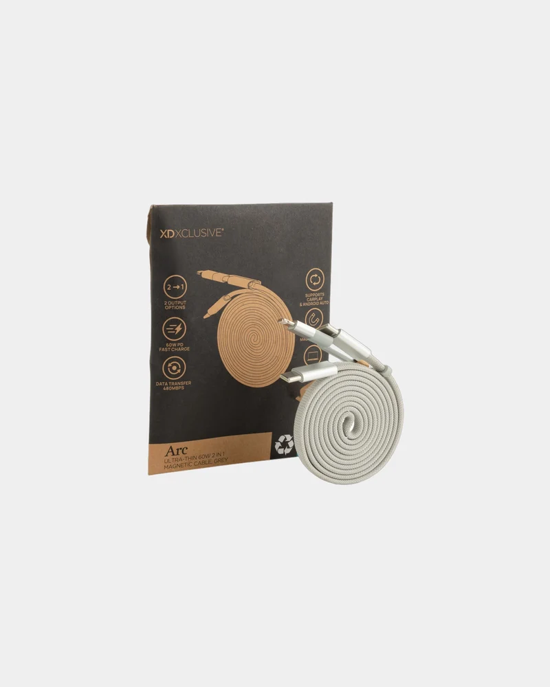 Câble magnétique 60W 2 en 1 à personnaliser