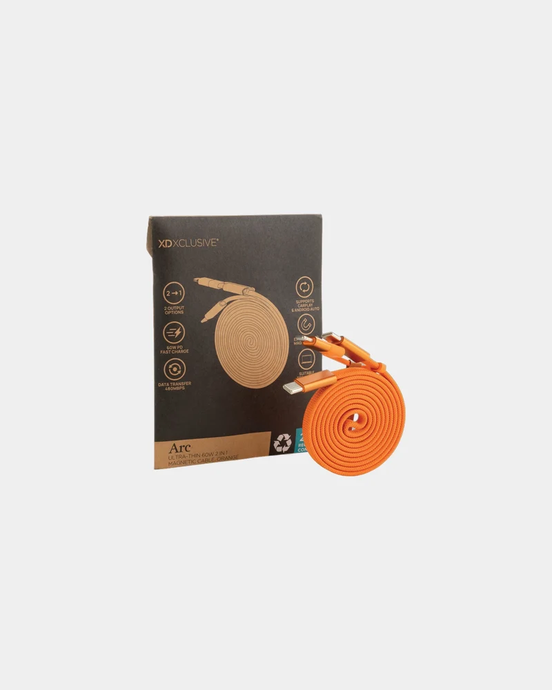 Câble magnétique 60W 2 en 1 à personnaliser