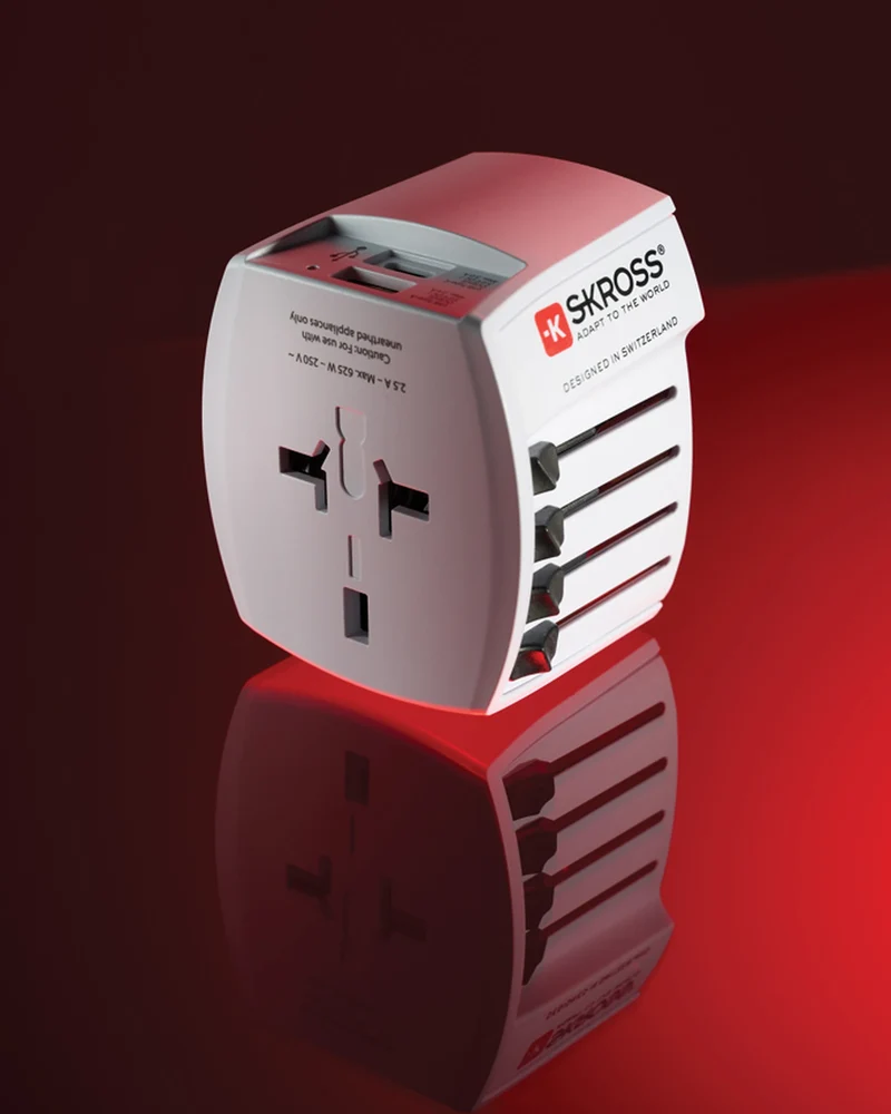 Adaptateur de voyage Skross MUV 2-Pôles à personnaliser