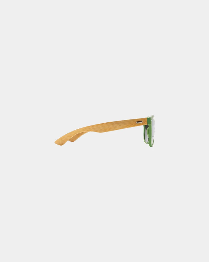 Lunettes de soleil en bambou et plastique recyclé à personnaliser