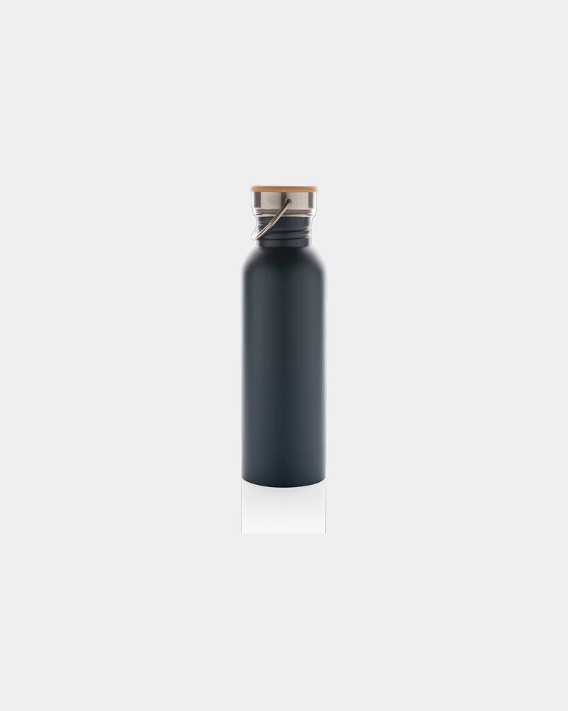 Bouteille inox 710ml avec couvercle en bambou à personnaliser